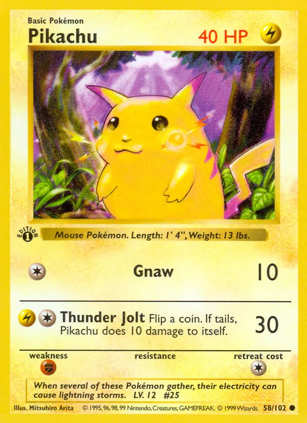 Pikachu uit Base Set